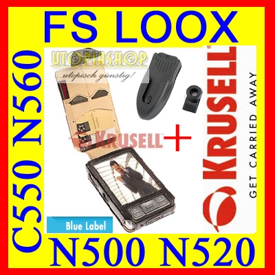 Krusell Orbit Case 75283 leather case Fujitsu Siemens Pocket Loox N500 N520 N560 C550