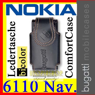 bugatti ComfortCase bicolor Ledertasche Tasche 06446 Nokia 6110 Navigator