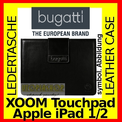 bugatti Basic iPad Case Leder black 07515 cases made of calf leather