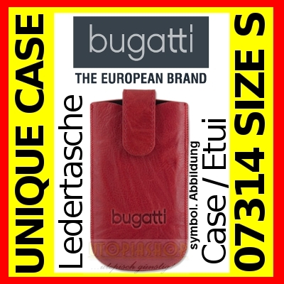 bugatti Unique Handy Case 07314 Handycase chilli red Size S universal case EasyReleaseTechnique belt loop
