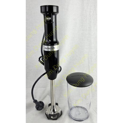 KitchenAid 5KHBV53EOB Batidora de inmersión Licuadora 180 W Classic Onyx Negro