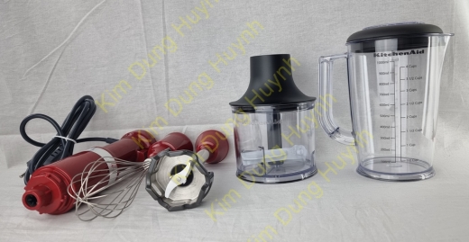 KitchenAid 5KHBV83EER Stabmixer empire rot 180 Watt Handmixer Mixen Pürieren Hacken