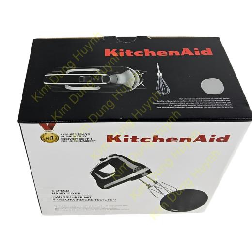 KitchenAid 5KHM5110EOB Handmixer Handrührer Hand Mixer Rührer 85 W Classic Onyx Schwarz