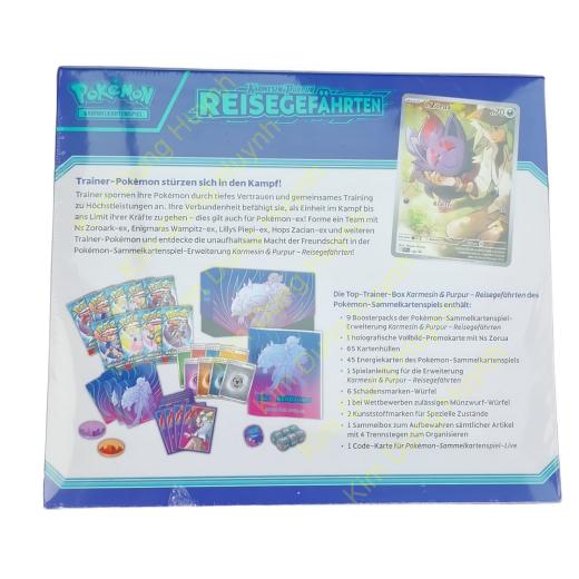 Pokémon Sammelkartenspiel Karmesin & Purpur Reisegefährten Top-Trainerbox deutsche Version 100-10290:C:DE:45