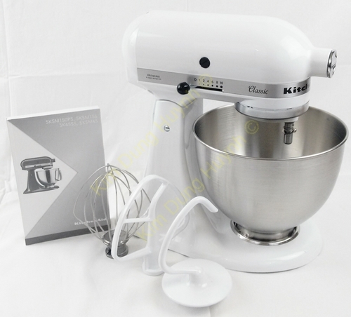 Kitchenaid 5K45SSEFW Küchenmaschine matt Weiß 4,3 L 275 Watt Classic