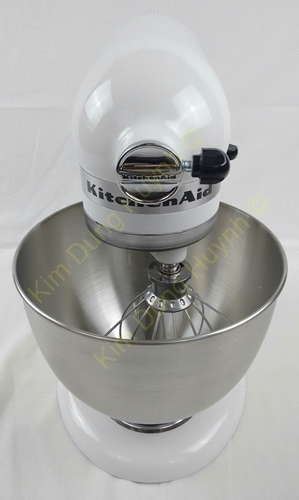 Kitchenaid 5K45SSEFW Küchenmaschine matt Weiß 4,3 L 275 Watt Classic