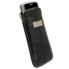 Krusell Tasche Pouch LUNA 95395 - Innenmaß: 124 x 59 x 10 mm - L Long - Schwarz / Grau