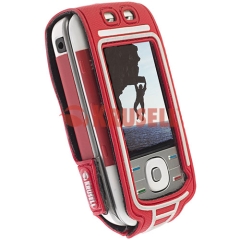 Krusell Case Tasche Active Multidapt 89234 Nokia 5200 5300 Springclip Farbe: Weiss / Rot