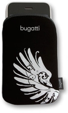 bugatti Slim Case 06798 silver wing Tasche Size M Handytasche Schutzhülle Handy Schutz Etui Tasche Hülle