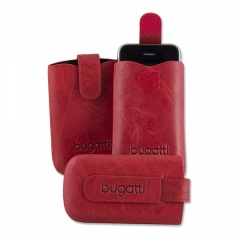 bugatti Unique Handy Case 07314 Handycase chilli red Size S universal case EasyReleaseTechnique belt loop